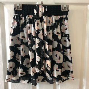 Floral mini skirt from Dynamite